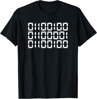 Dad In Binary Code Shirt Computer Gift Funny Father's Day T-Shirt