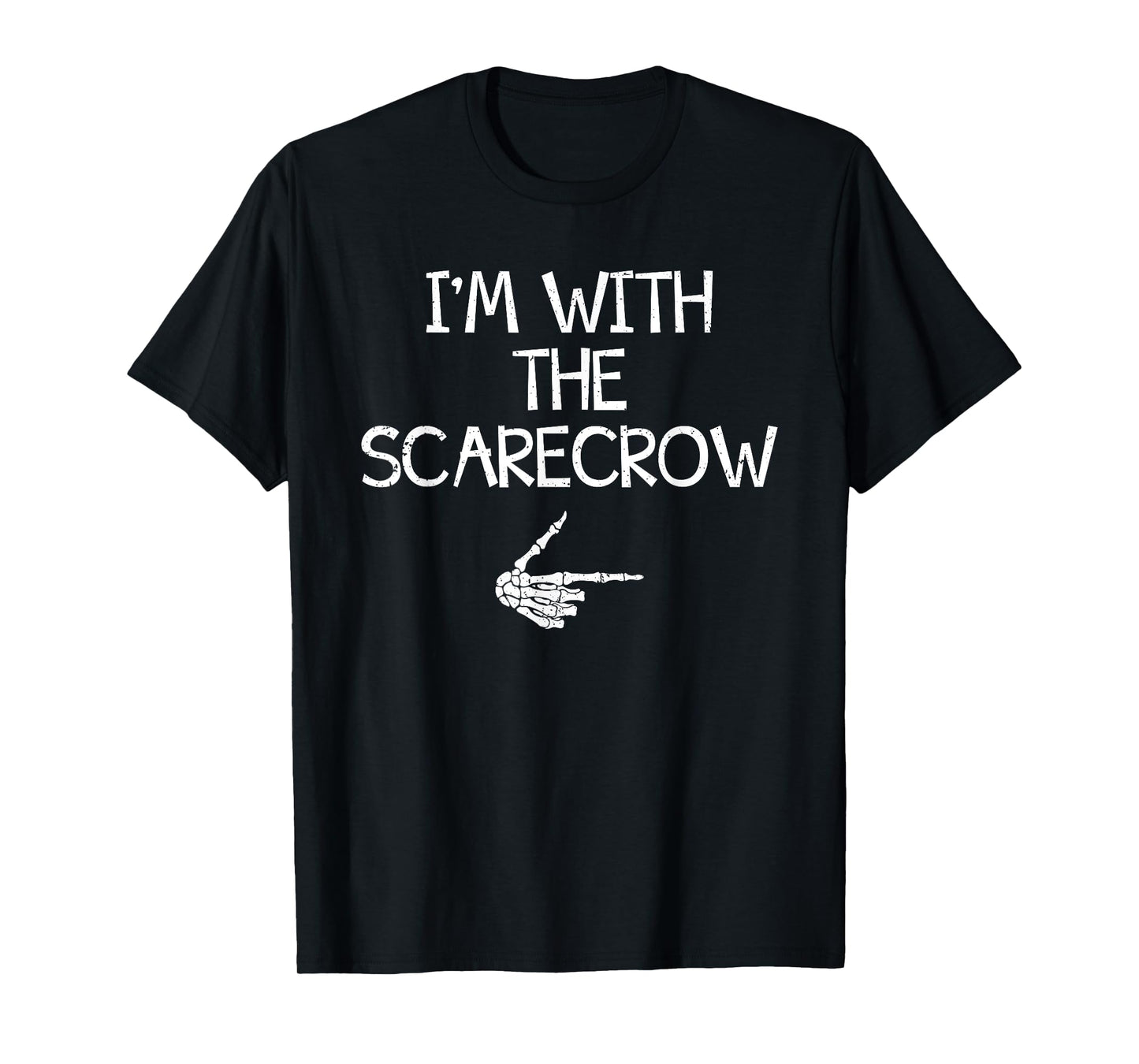 I'm With The Scarecrow Halloween Costume Couples Matching T-Shirt