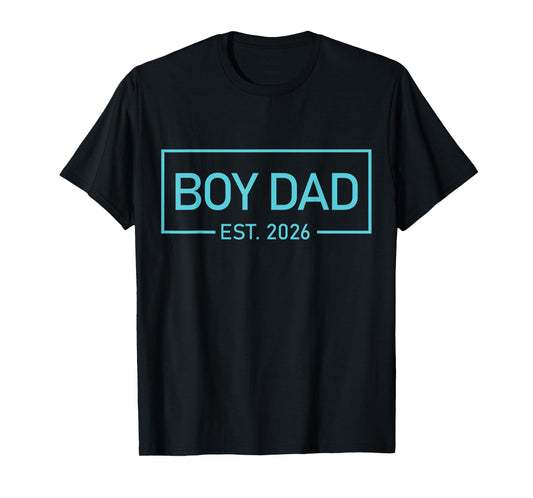 Men boy Dad Est 2026 Newborn Daddy Father baby boy son T-Shirt