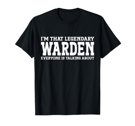 Warden Surname Funny Team Family Last Name Warden T-Shirt