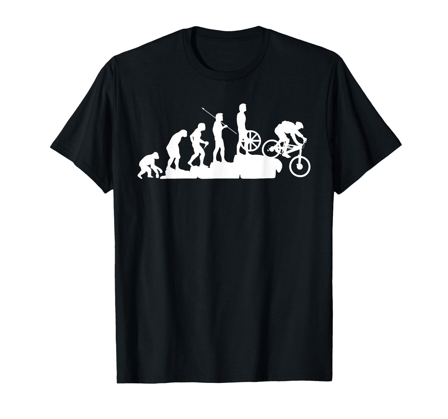 MTB Mountain Biker Evolution Downhill Bike Rider T-Shirt