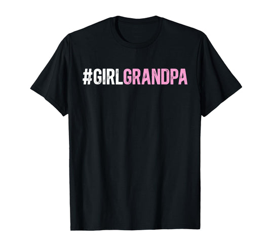 Girl Grandpa Of Girls Grandpa Proud Girl Grandfather T-Shirt