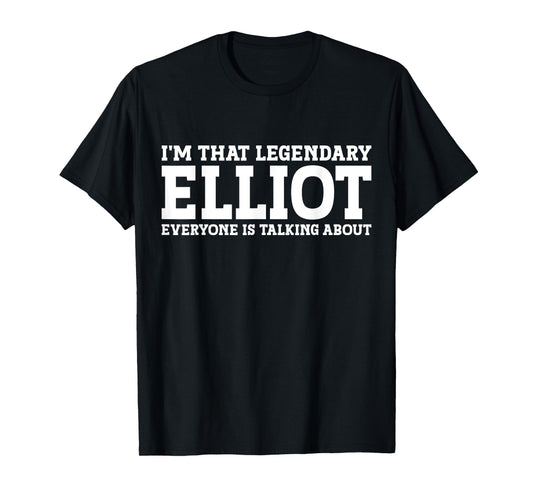 Elliot Surname Funny Team Family Last Name Elliot T-Shirt
