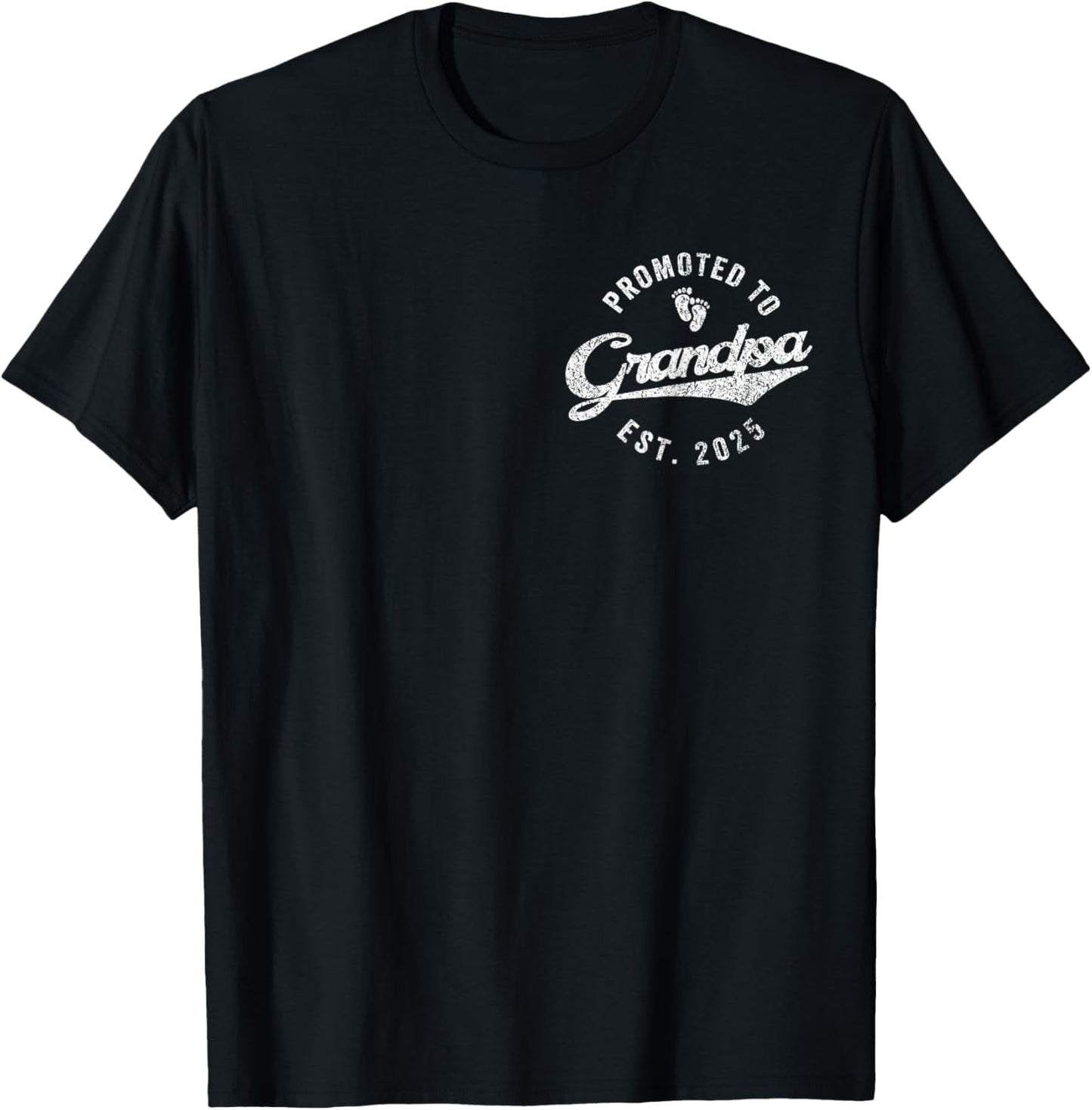 Promoted To Grandpa Est. 2025 First Time Grandpa T-Shirt