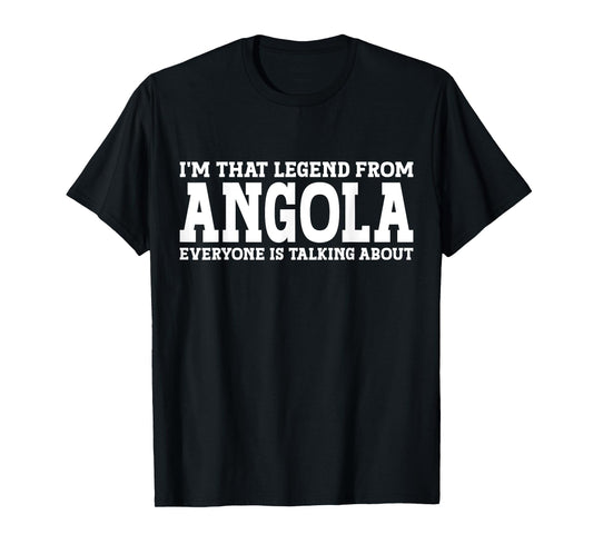 Angola Hometown IN Indiana Home Roots Funny City Angola T-Shirt