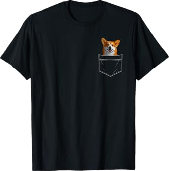 Cute Corgi Art For Men Women Kids Dog Cardigan Welsh Corgi T-Shirt
