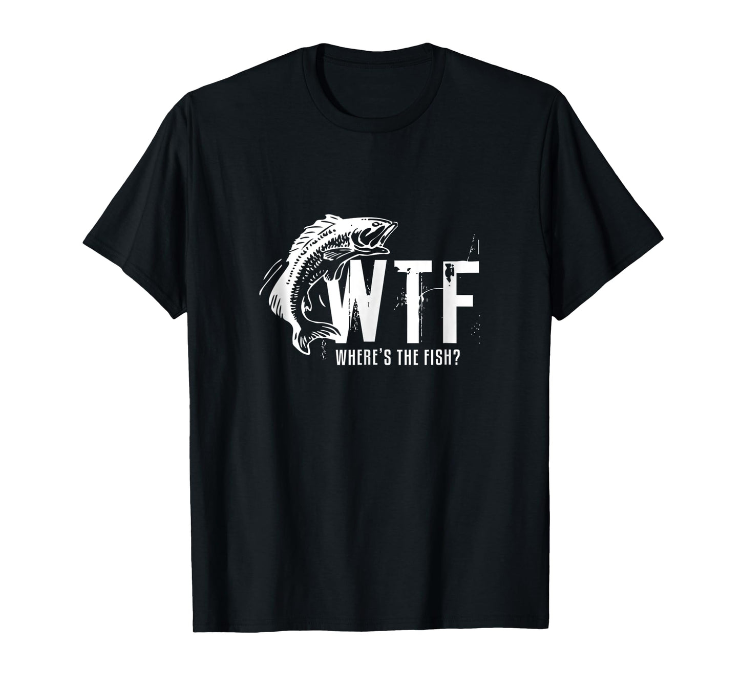 Wtf Wheres The Fish Mens Funny Fishing Tank Top