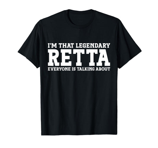 Retta Personal Name Women Funny Girl Name Retta T-Shirt