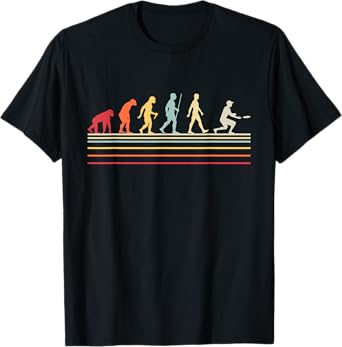 Funny Ultimate Frisbee Player Evolution Vintage Flying Disc T-Shirt