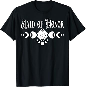 Witchy Maid Of Honor Gothic Witch Bachelorette Bach Party T-Shirt