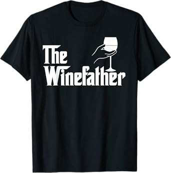 Winefather Wine Dad Dad Red Wine White Wine Funny Gift T-Shirt