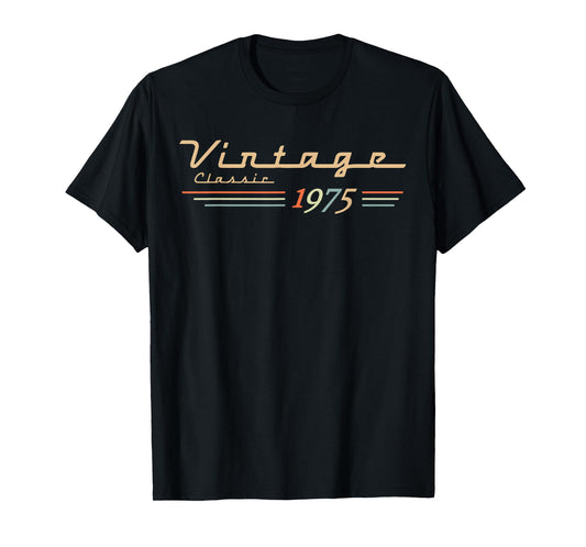 Vintage 50th Birthday Decorations Vintage 1975 50 Years Old T-Shirt