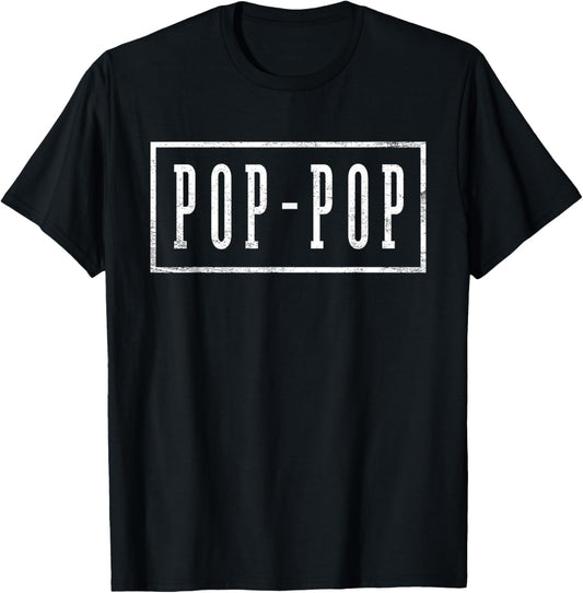 Pop-Pop - Sleek Framed Design Father's Day Pop-Pop T-Shirt