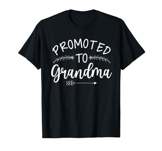Promoted To Grandma Art For Mom Women New Grandmother To Be T-Shirt
