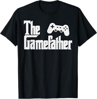 Funny Fathers Day The Gamefather Game Gaming Gamer Dad Gift T-Shirt