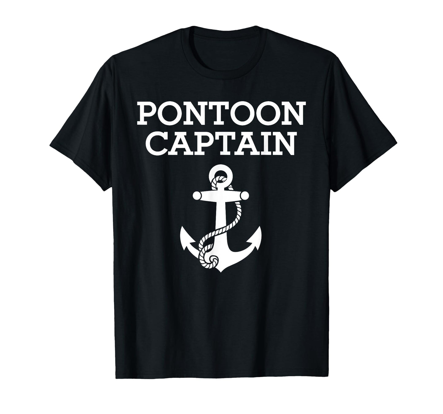 Funny Pontoon Boat Art For Men Women Pontoon Boat Captain T-Shirt