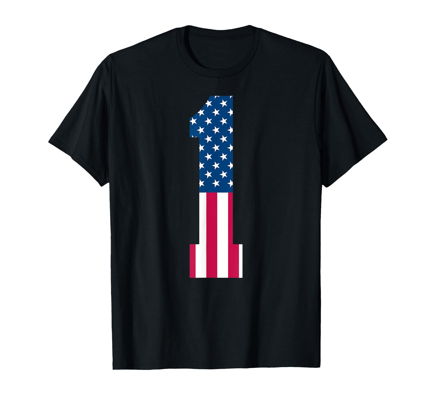 Fun 1st Birthday US American Flag 1st Of July Boy 1-Year-Old T-Shirt