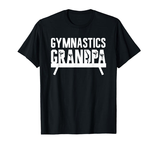 Gymnastics Grandpa Of A Gymnast Grandfather T-Shirt
