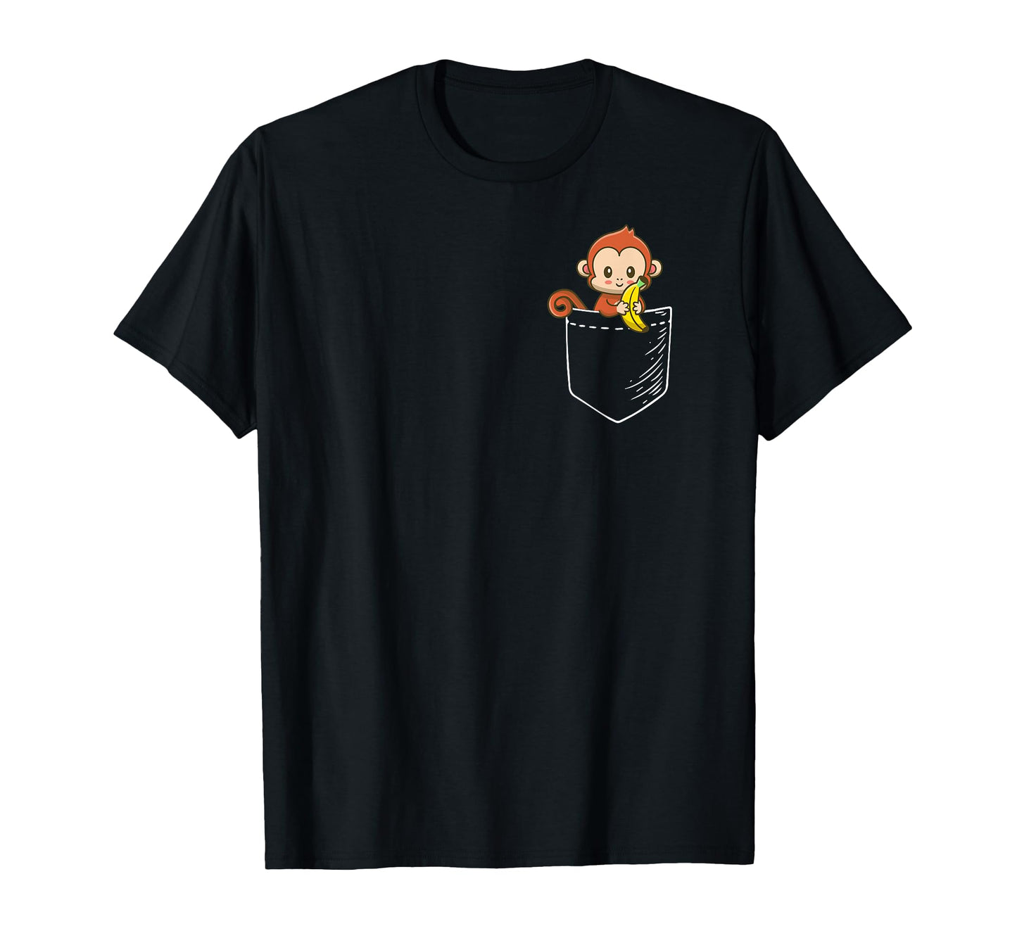 Pet Monkey Lover in a Pocket T-Shirt