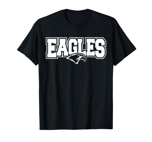 Vintage Eagles High School Go Eagles Coquette Bow T-Shirt