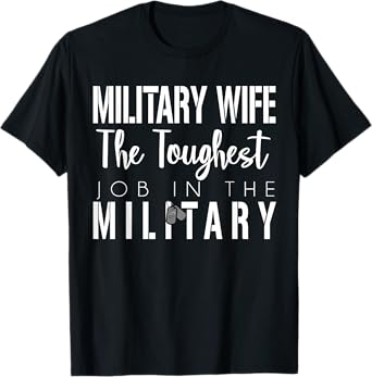 Military Spouse Shirt Wife Deployed Love Support Husband T-Shirt