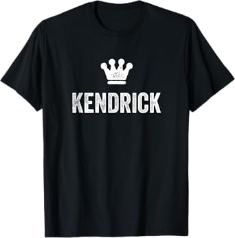 Kendrick the King / Crown & Name for Men Called Kendrick T-Shirt