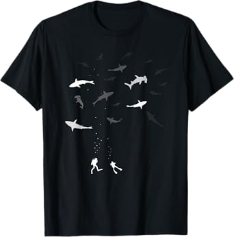 Divers Diving Shark Caribbean Sea Divemaster T-Shirt
