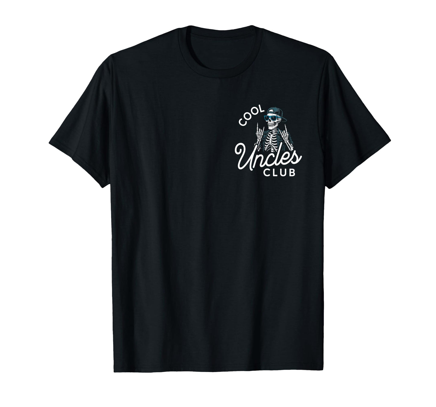 Cool Uncles Club Shirt Funny Skeleton Uncle Men T-Shirt