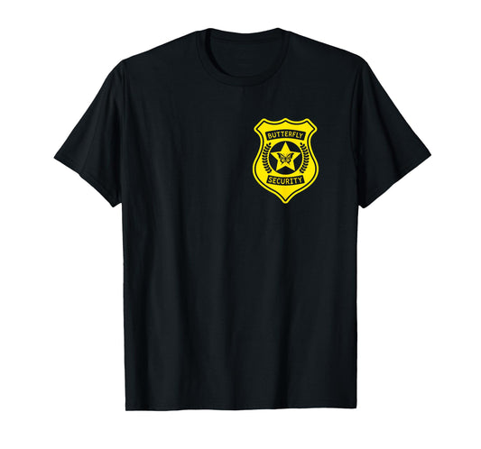 Butterfly Security Badge Halloween Costume For Dad T-Shirt