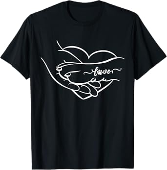 Heart Human And Dog Paw Fist Bump Dog Lover Friendship T-Shirt