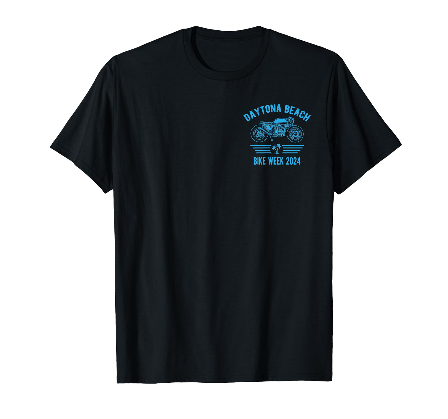 Daytona Beach Bike Week 2024 Retro Motorcycle Design T-Shirt