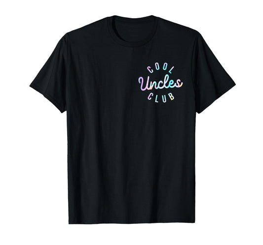 Tie Dye Funny Dad Uncle Father's Day Pocket Cool Uncles Club T-Shirt