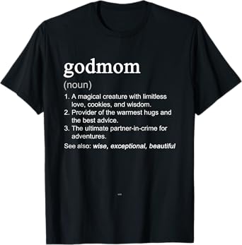 Godmom Definition Funny Mother's Day T-Shirt
