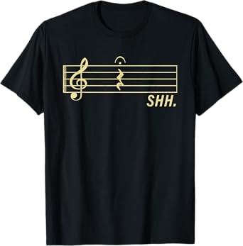 Music Art For Men Women Musical Note Musician Music Teacher T-Shirt