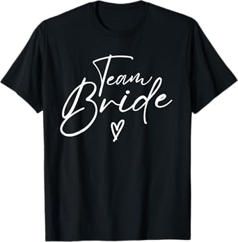 Team Bride Flower Bachelorette Bridal Shower Bridesmaid T-Shirt