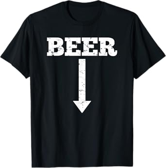 Beer Arrow Pregnant Gift For Baby Announcement Dad To Be T-Shirt