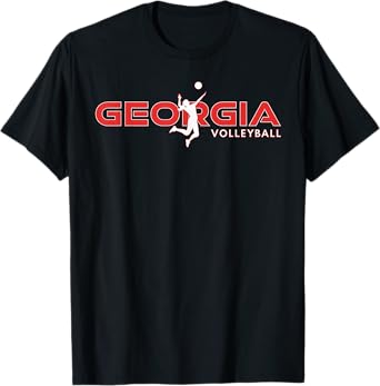 Court Game GA Girls Team Atlanta Georgia Volleyball Player T-Shirt