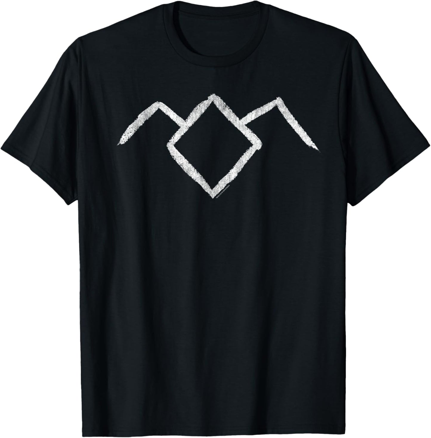 Classic Chalk Lined Owl Cave Logo Graphic T-Shirt T-Shirt
