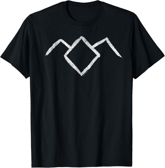 Classic Chalk Lined Owl Cave Logo Graphic T-Shirt T-Shirt