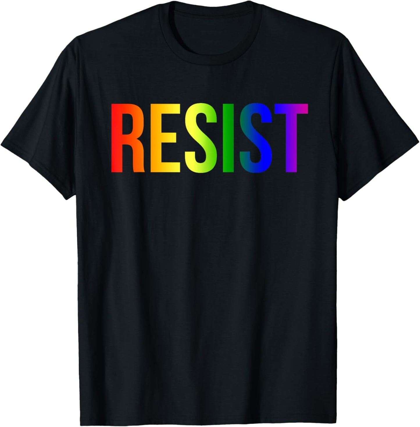 Resist Rainbow Flag Nationa Pride March Shirt T-Shirt