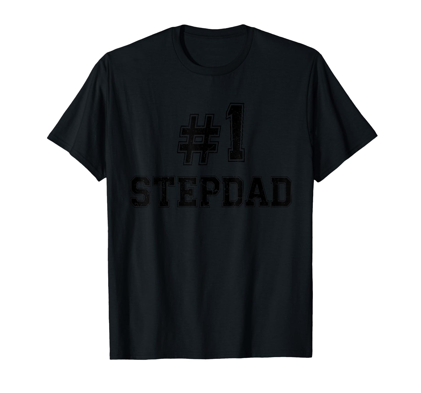 #1 StepDad Number One Stepfather Father's Day Vintage Sports T-Shirt