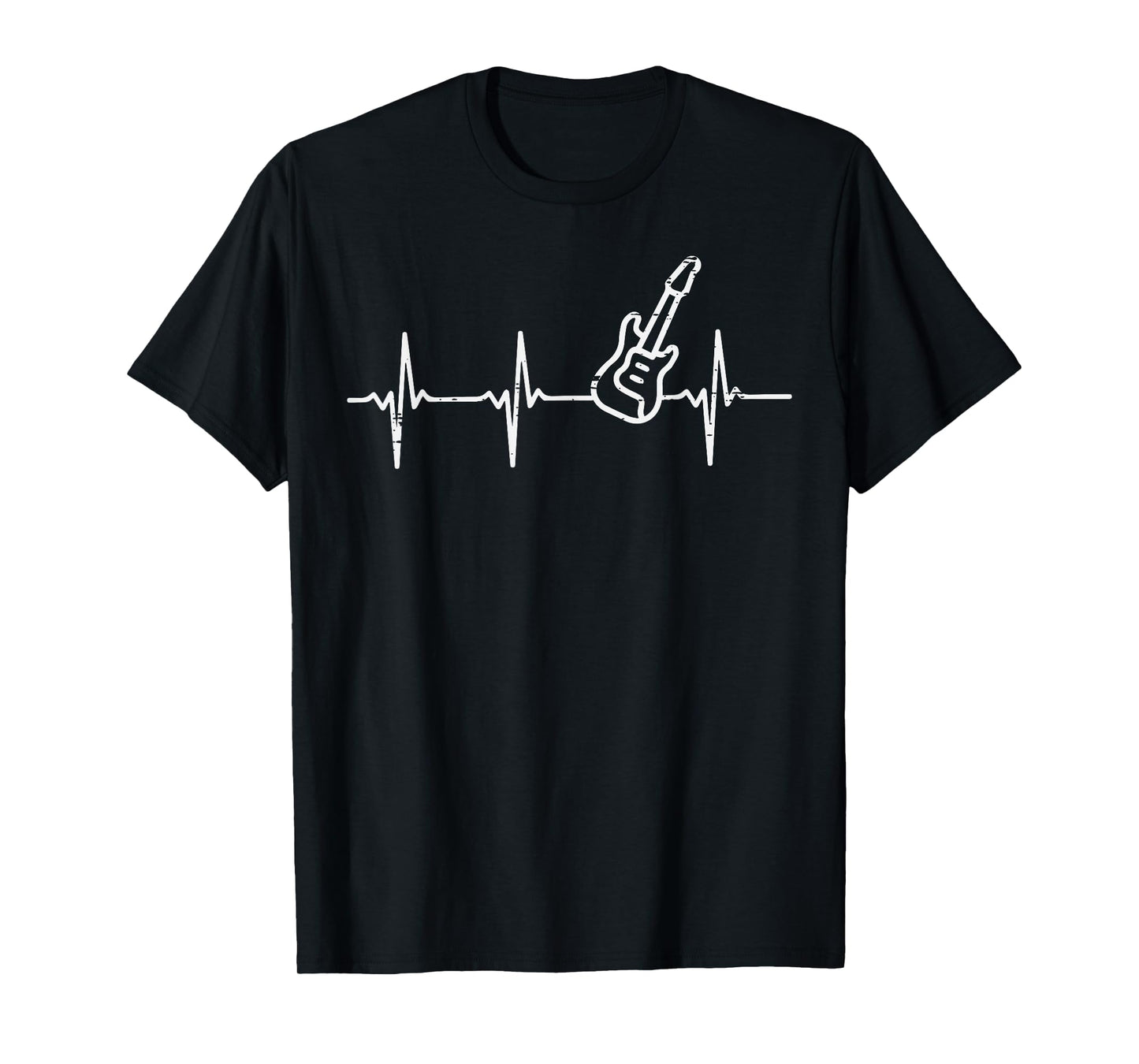 Guitarist Heartbeat Electric Guitar Rock Music Women Men Kid T-Shirt