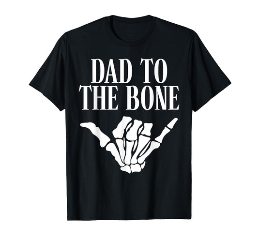 Dad To The Bone Gothic Halloween Family Matching T-Shirt