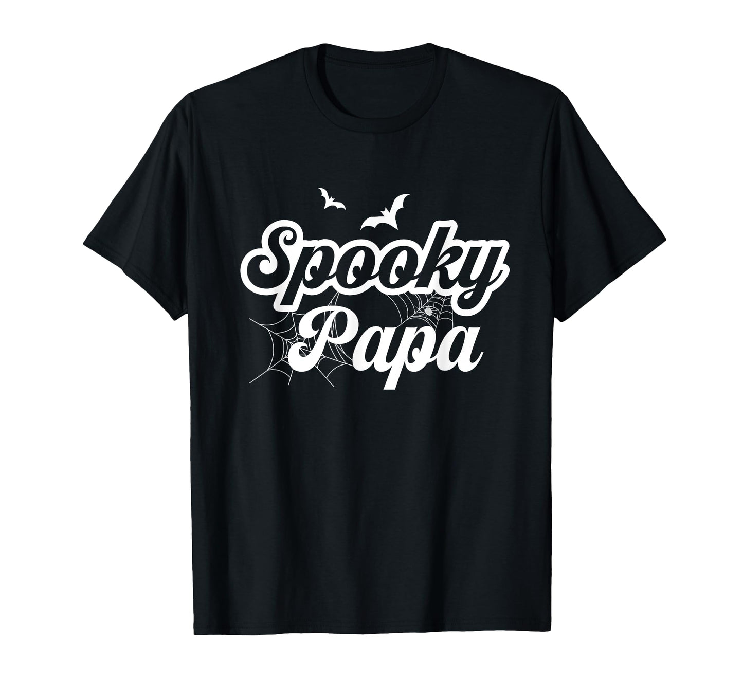 Retro Groovy Spooky Papa Halloween Dad Men Trick Or Treat T-Shirt