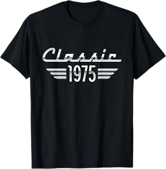 50 Year Old Gifts For Men Classic 1975 50th Birthday T-Shirt