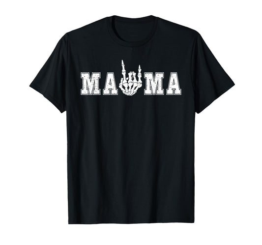 Mama Gothic Family Matching Skeleton Birthday Boy Girl T-Shirt