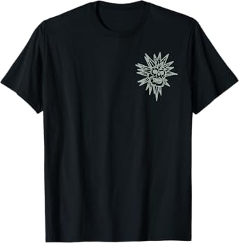 (2 SIDE) Spooky Island Est 2002 Amusement Skull Halloween T-Shirt