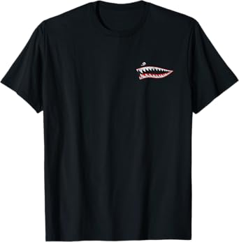 SHARK TEETH NOSE ART WARHAWK P-40 A-10 WARTHOG WAR PLANE T-Shirt