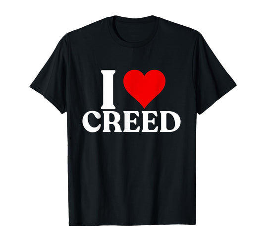 I Heart CREED First Name Personalized I Love CREED Vintage T-Shirt