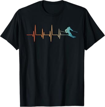 Funny Nordic Ski Art For Men Women Kids Skier Team Skiing T-Shirt